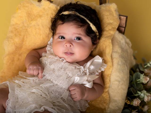 Ensaio Infantil de Letícia 2 meses - Acompanhamento mensal - Ponta Grossa/PR