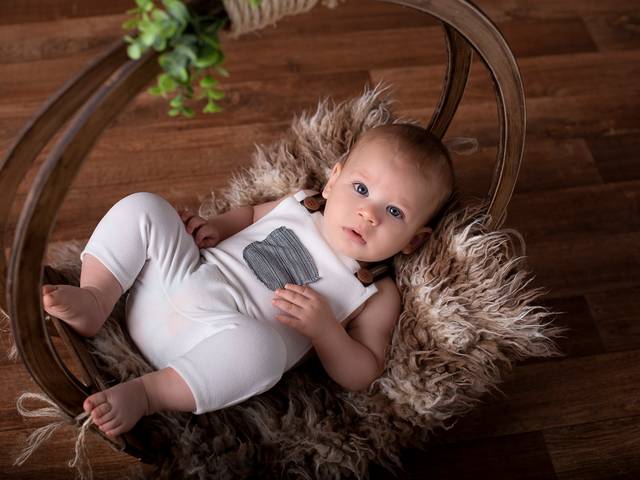 Ensaio Infantil de DAVI 7 meses - Acompanhamento mensal - Ponta Grossa/PR