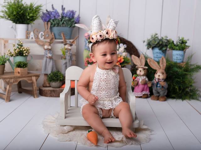 Ensaio Infantil de BETHINA 8 meses - Acompanhamento mensal