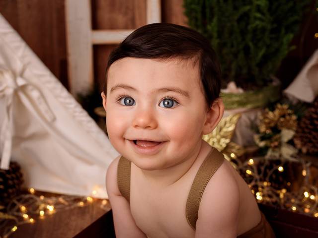 Ensaio Infantil de MIGUEL - MEU PRIMEIRO NATAL