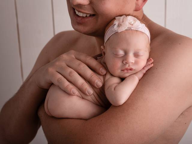 Newborn de Newborn da Maya em Ponta Grossa/PR - Ensaio com 52 dias de vida
