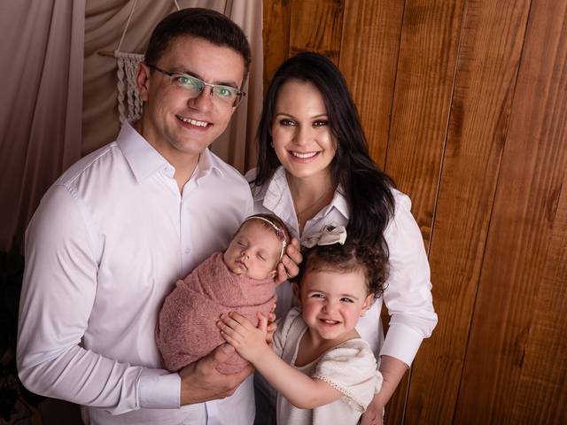 Newborn de Newborn em Ponta Grossa - Isabela com 96 dias de vida