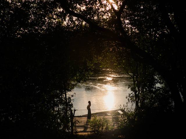 Gestantes de Elaine e Thiago esperando o Benício