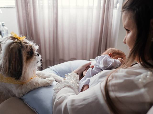 Em Família de Primeiro mês do Hugo Gabriel