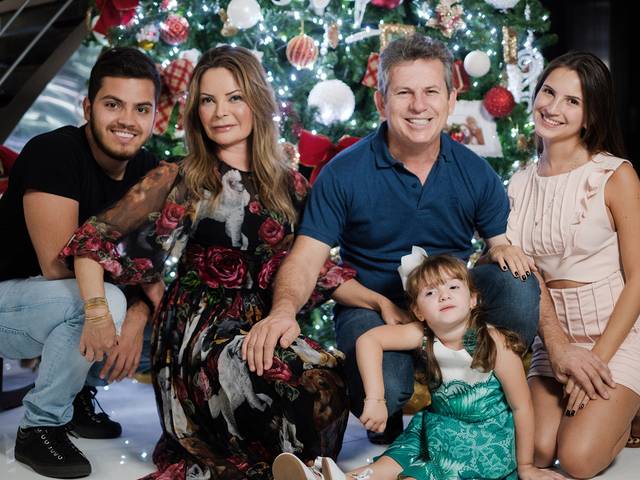 Em Família de Natal na família Mendes