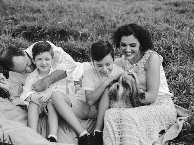 Em Família de Cris, Nilton, Lorenzo e Breno 