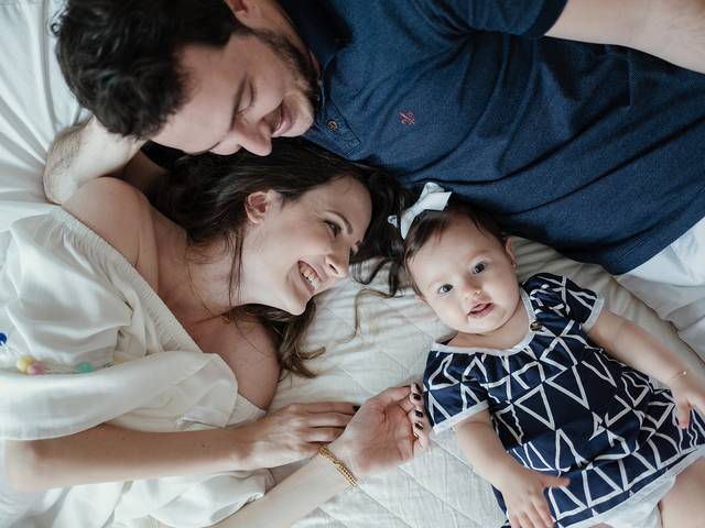 Em Família de Ensaio da Malu com 8 meses