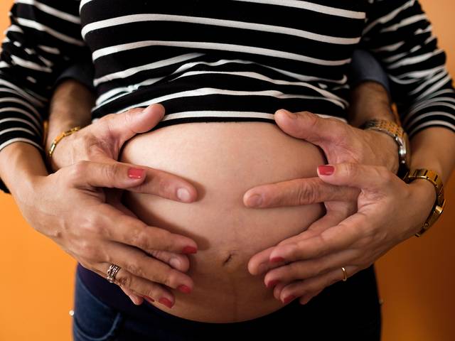 Gestantes de Magnólia e Juliano esperando o Felipe