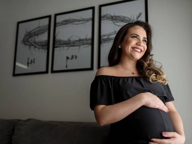 Gestantes de Bruna e Willian esperando a Manu