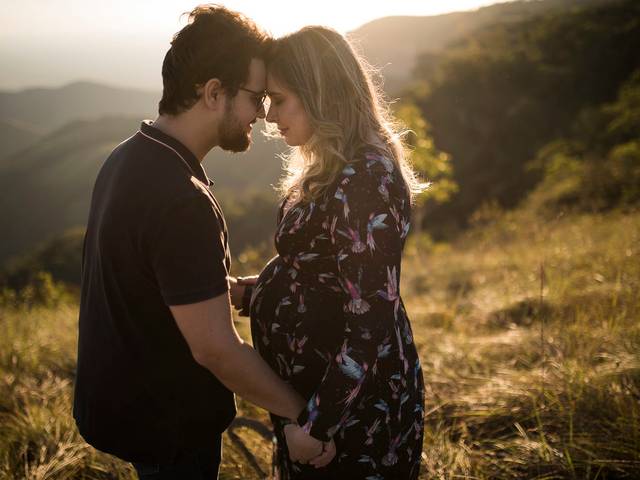 Gestantes de Fer e Gui esperando o João Guilherme