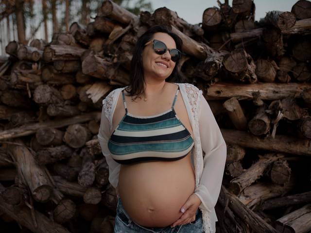 Gestantes de Jamile e Elso esperando a Loise