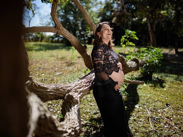 Gestantes de Mabel e Lidio esperando o Inácio