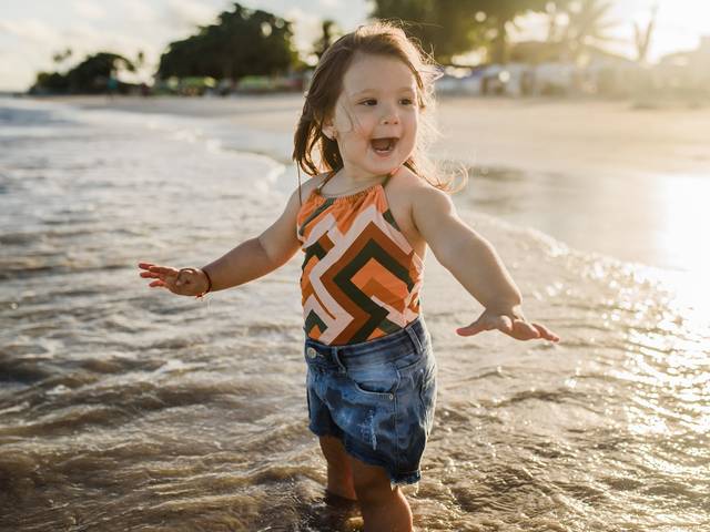 Em Família de Isa na praia