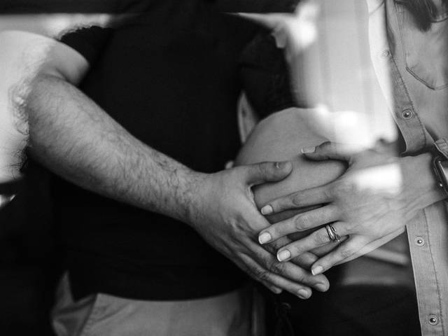 Gestantes de Isa e Rafael esperando o Gabriel