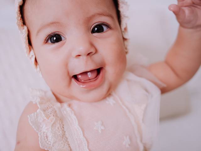 Ensaio infantil de Ana Luiza 3 meses