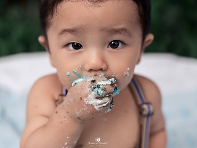 Ensaio Pessoal de Smash the cake do Léo