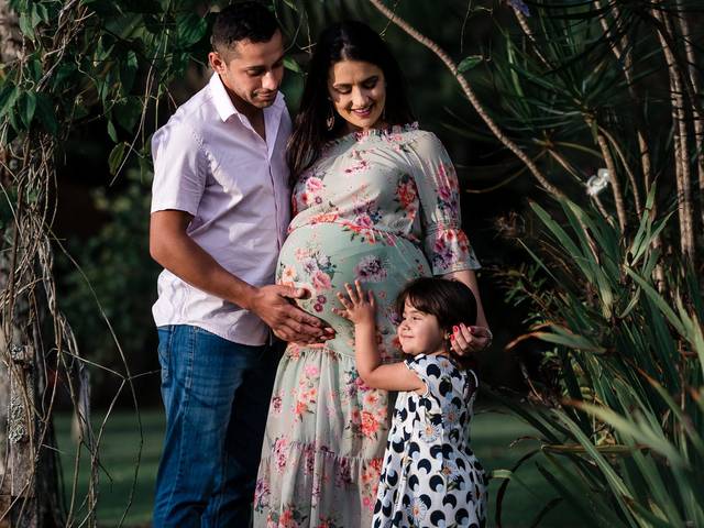 Gestante de A espera de Matteo e Saulo