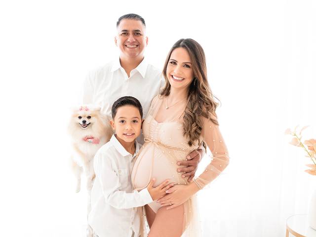 Gestante - Estúdio de Ensaio Gestante - Lívia e Família