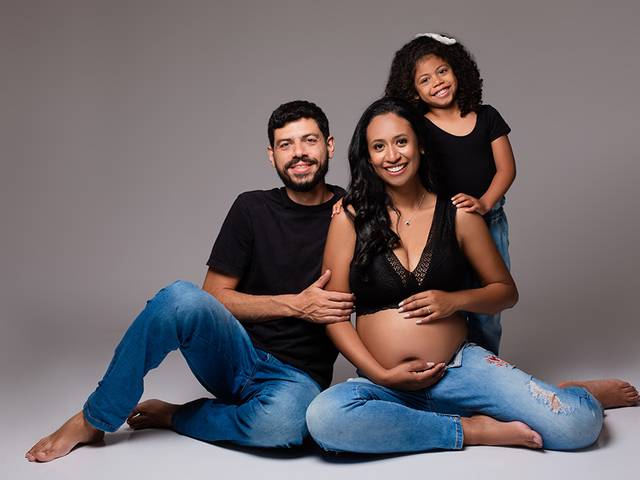 Gestante - Estúdio de Ensaio Gestante em Família