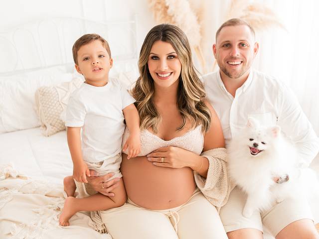 Gestante - Estúdio de Evelyn Novo e Família - Ensaio Gestante