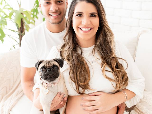 Gestante - Estúdio de Ensaio Gestante em Estúdio - Bruna Gutierrez 
