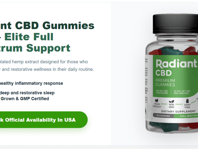 Radiant  of Radiant CBD Gummies Review – Natural Daily Stress Support USA 