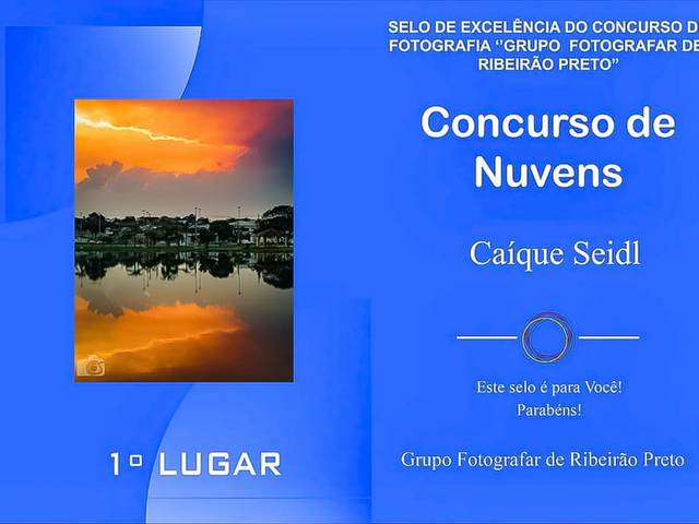 Prêmios de 1º Lugar no Concurso: Nuvens