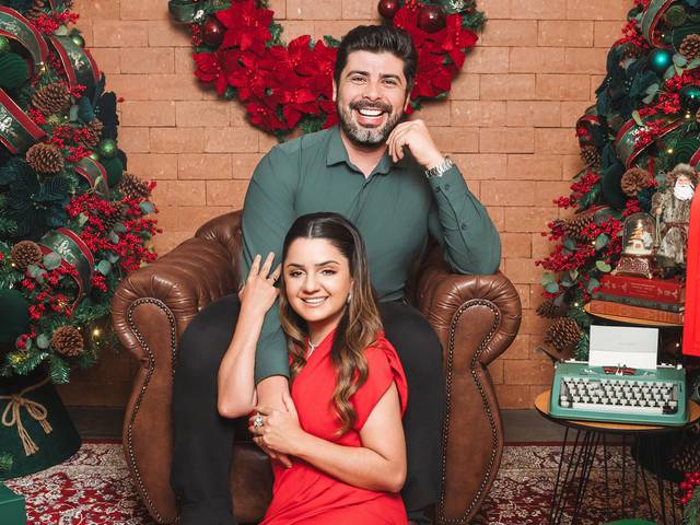 Família de Sessão de fotos de Natal