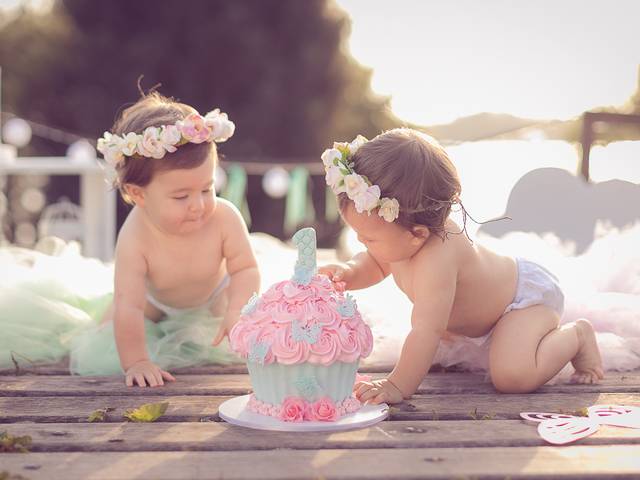 Família de Smash the Cake Charlotte e Sophie