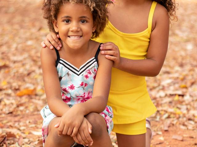 Kids de Ensaio Externo Manu Galucci e Evellyn Galucci