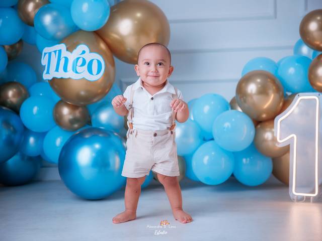 Smash the cake de Théo 1 aninho