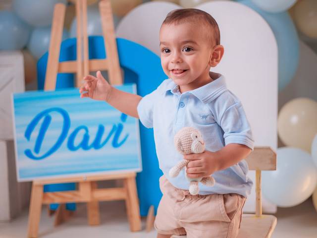 Smash the cake de Davi | 1 aninho