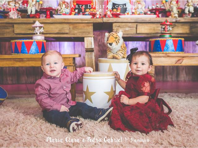 Aniversário de Maria Clara e Pedro Gabriel | 1 Aninho