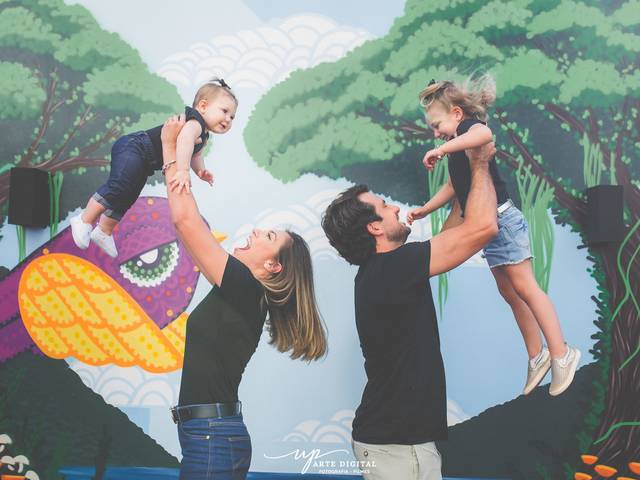 Ensaios - Infantil e Família de Ensaio Família com {Lara e Julia}