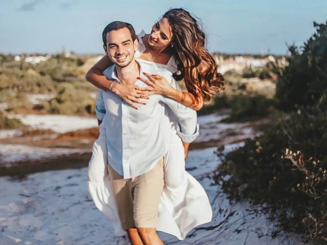 Casal de Leane e Lucas
