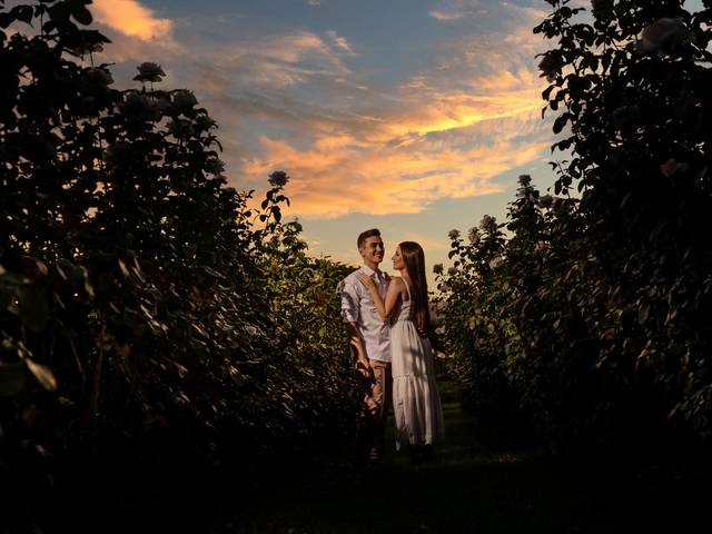 pré-casamento de Ariele e Matheus - Ensaio Holambra