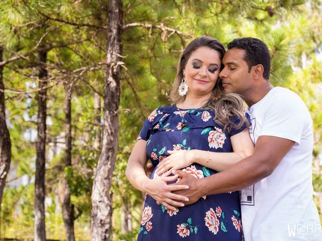 Gestante de Liliane e Denilson à espera de Luiza