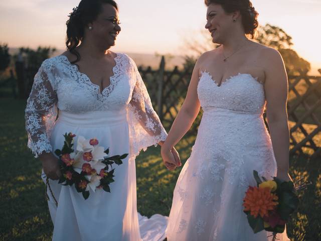 Casamentos de Gisela e Edinéia