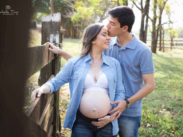 Gestante de Valeska e Paul a espera de Davi