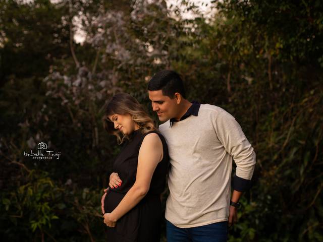 Gestante de Natalia e Welington esperando por Leonardo