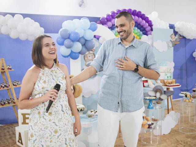 Comemorações de Chá de Bebê do Théo