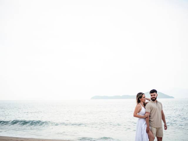 Ensaios Pré Wedding de Bianca e Eduardo - Praia