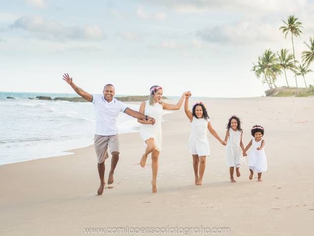 Família de 10 anos de casados