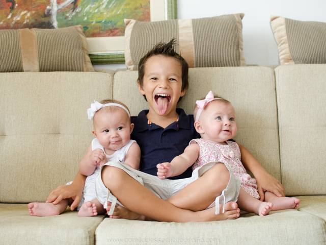 Família de André, Júlia e Lara