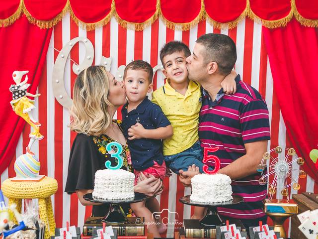 Aniversário de Samuel e Noah