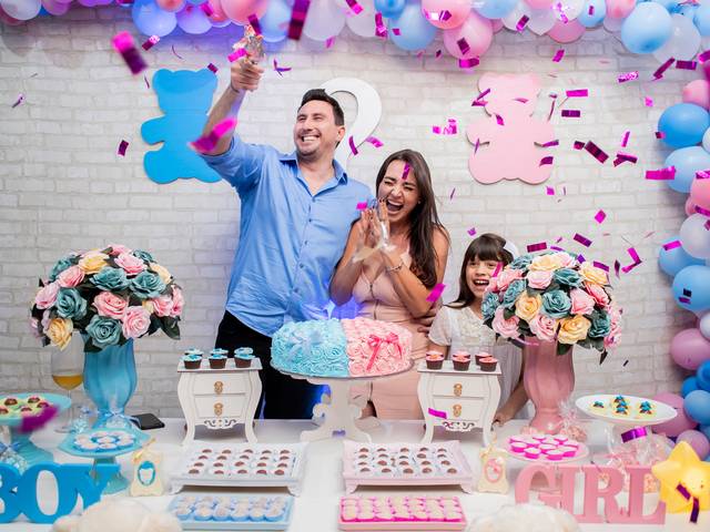 Chá bebê revelaçao de Chá Revelação da Mônica a espera de (Julia ) 