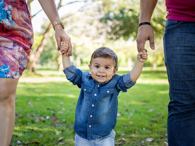 Ensaios de Arthur e família