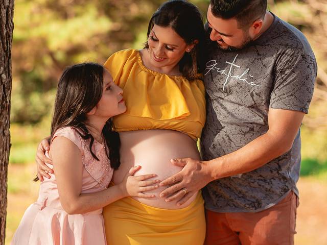 Gestantes  de Cleverly + Papai Édino + Maninha  Eloany + Vovô Lidia  -  A espera de Elisa