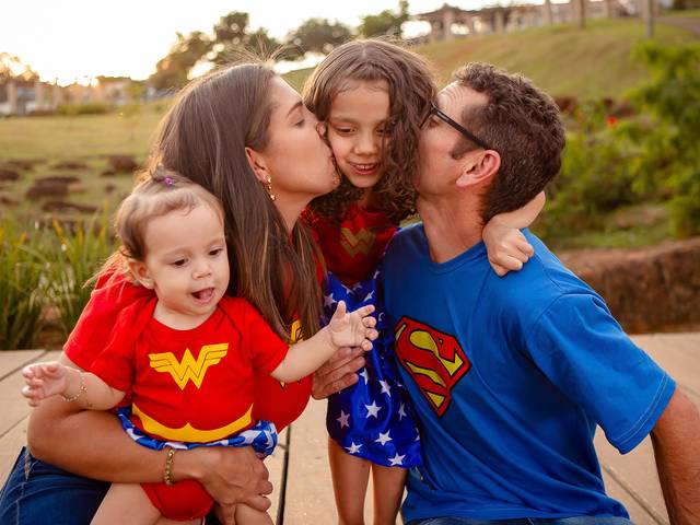 Ensaio de Aniversario | Familia | Infantil de Mamãe Fatima, Papai Giovane, Anahí 6 anos  e Malu 1 ano