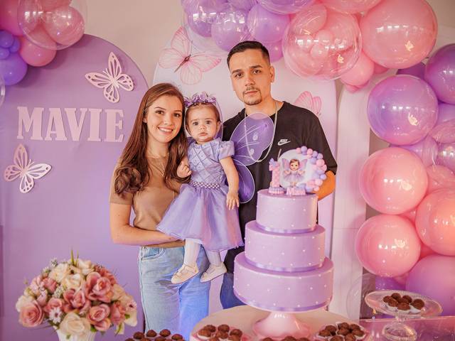 Aniversários de Mavie - 1 ano